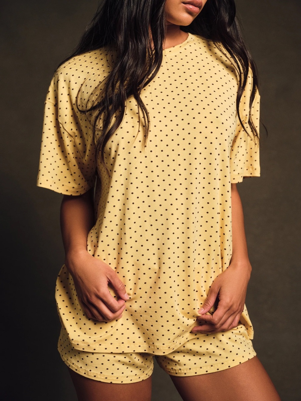 SET Active Sleep  Polka Dot Short Sleeve in Sparkler